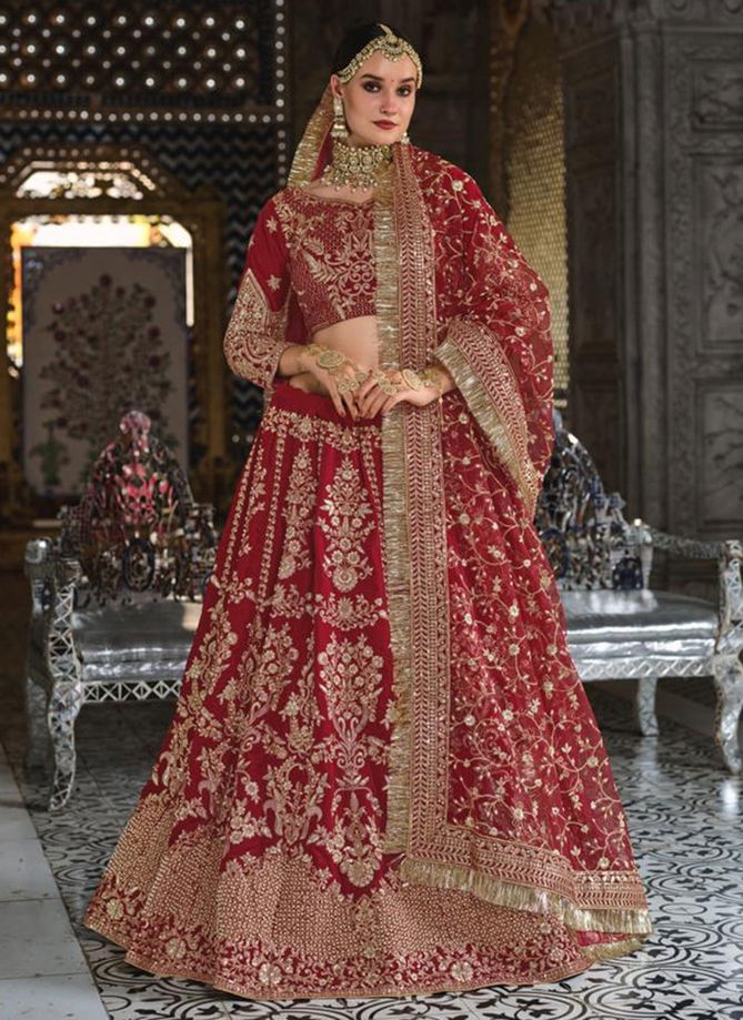 BARAAT BRIDAL HERITAGE VOL 35 Velvet Wedding Wear Wholesale Lehenga Choli Collection 